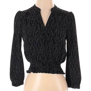 NWT - Brand new Monteau Los Angeles Blouse. Black with white polka dots.